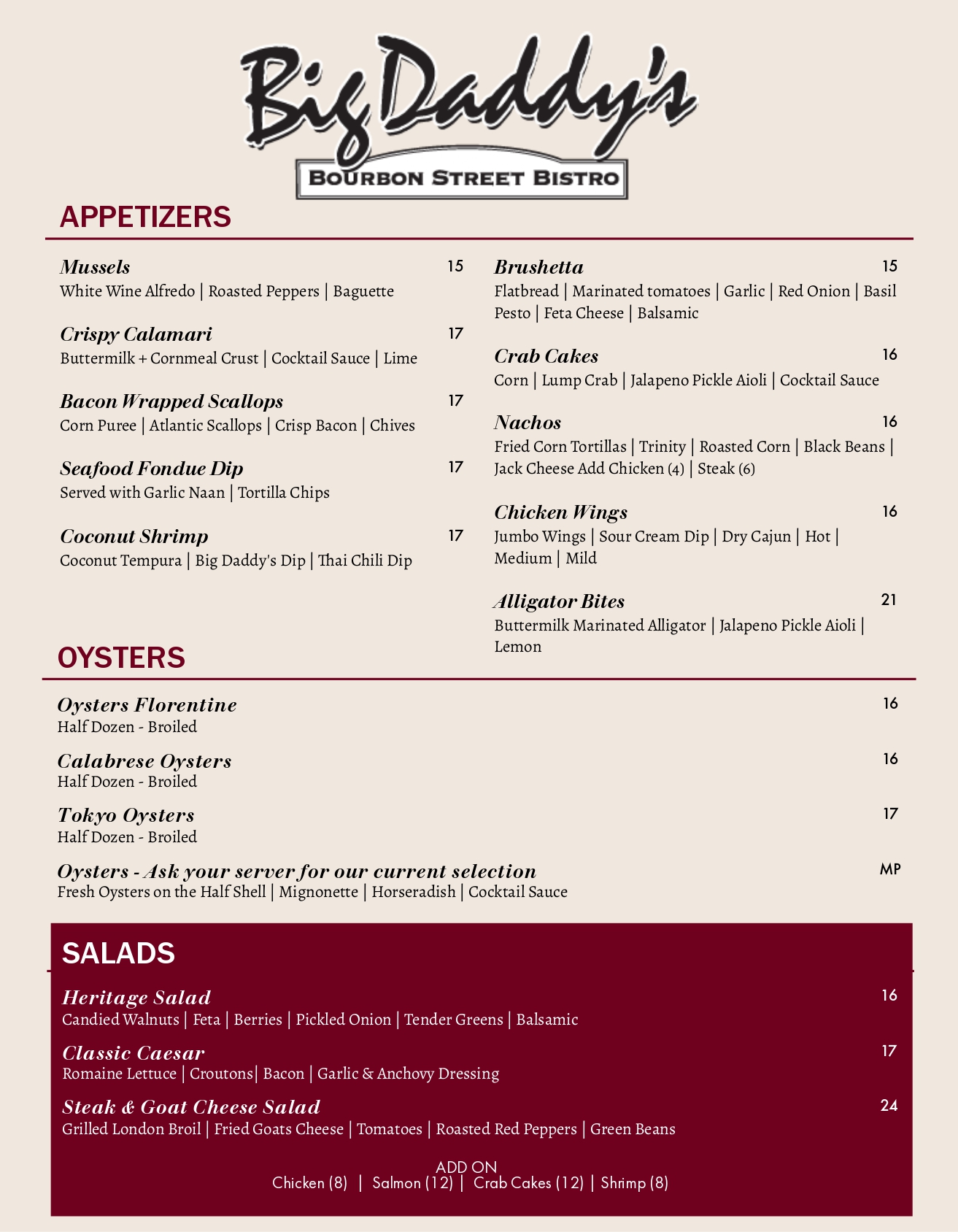 Big Daddy's Bistro page 0001